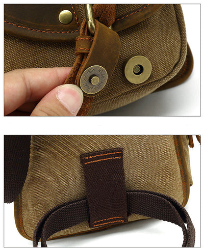Bolsa Mensajera de Lona para Hombre - Estilo Casual y Versátil - Image 20