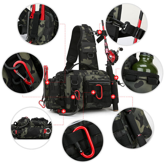 Bolsa de Pesca Multifuncional Impermeable para Aventuras al Aire Libre - Image 4
