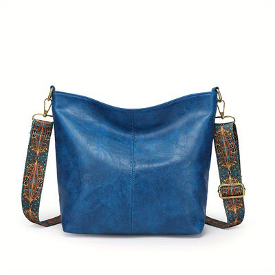 Bolso Mensajero Retro de Gran Capacidad con Correa Ancha - Image 12