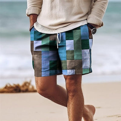 Shorts de Playa Hawaianos Transpirables con Estampado 3D para Hombre - Image 7