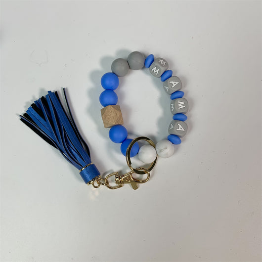 Set de Accesorios de Lana: Pulsera, Bolsa y Llavero - Image 10