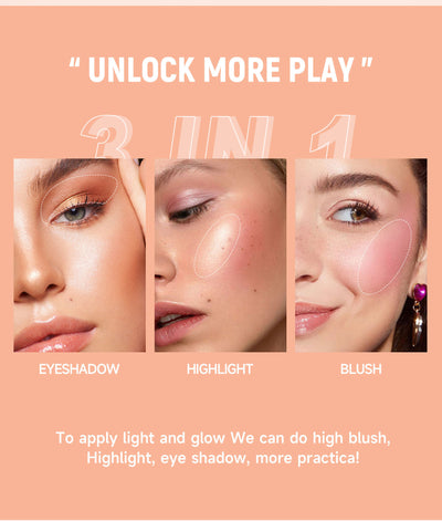 Paleta Multifunción: Sombra, Rubor e Iluminador 3 en 1 - Image 12