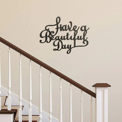 Decoración de Pared con Letras de Hierro - Que Tengas un Día Maravilloso - Image 12