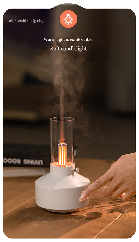 Humidificador Ultrasónico Retro 150ml con Luz Nocturna y Difusor de Aromas - Image 13