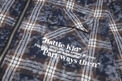 Camisa Cuadros Punk Oversized para Hombre - Image 27
