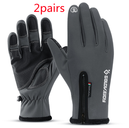 Guantes Moto Invierno Forrados Térmicos Impermeables Pantalla Táctil Agarre Antideslizante - Image 9
