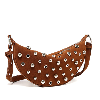 Bolsa Crossbody Retro con Remaches Acabado Metalizado Mate - Image 26
