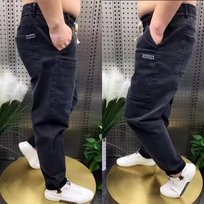 Pantalones Denim Rectos Talla Grande Primavera - Cómodos y Versátiles - Image 14