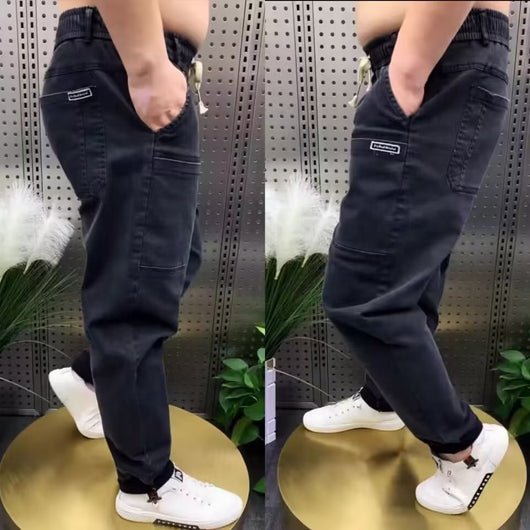 Pantalones Denim Rectos Talla Grande Primavera - Cómodos y Versátiles - Image 14
