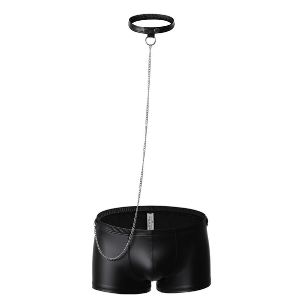 Bóxers de Cuero Sintético Plateado Vanskoos - Ropa Interior Sexy para Hombre - Image 6