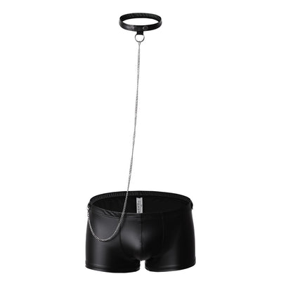 Bóxers de Cuero Sintético Plateado Vanskoos - Ropa Interior Sexy para Hombre - Image 6