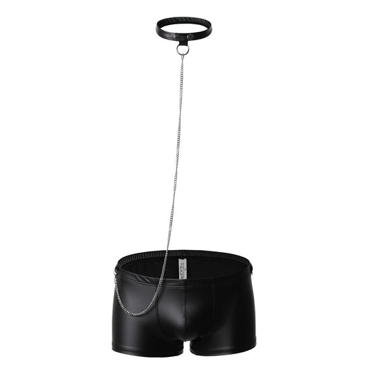 Bóxers de Cuero Sintético Plateado Vanskoos - Ropa Interior Sexy para Hombre - Image 6