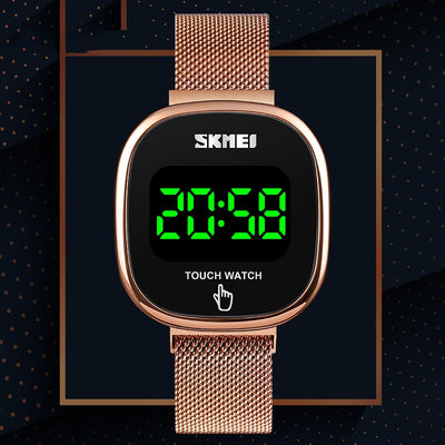 Reloj Magnético Luminiscente con Malla Trendy Coreano - Image 14