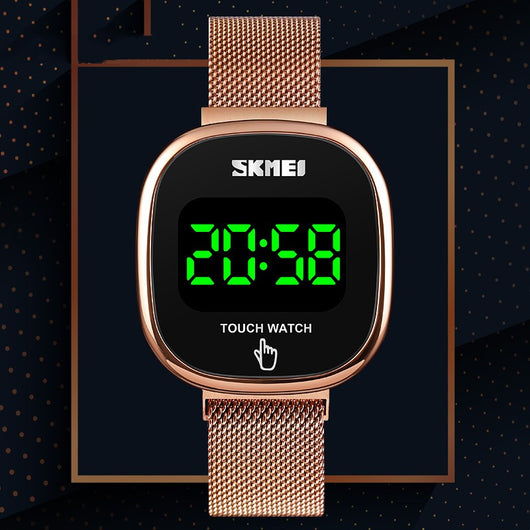 Reloj Magnético Luminiscente con Malla Trendy Coreano - Image 14
