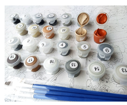 Kit de Pintura por Números - Flores de Loto - Image 6