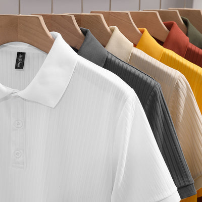 Camisa Ejecutiva Slim Fit de Manga Corta con Cuello Solapa - Image 5