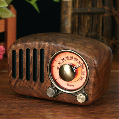 Parlante Inalámbrico Retro de Madera - Image 11