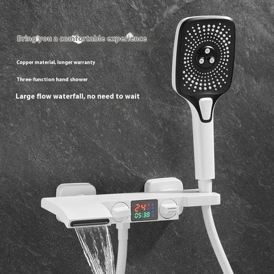 Juego de Grifo Mezclador para Bañera con Agua Fría y Caliente - Image 23