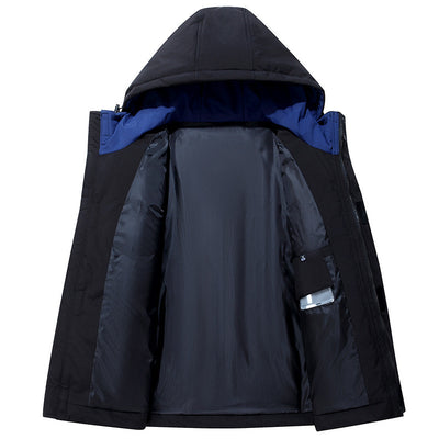 Abrigo de Algodón Grueso con Capucha para Hombre - Protección Térmica Outdoor - Image 20
