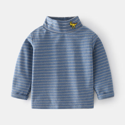 Camisa Casual de Rayas para Niño - Manga Larga Cómoda y Versátil - Image 4