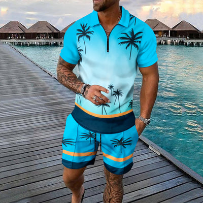 Conjunto Deportivo Hombre Pantalones Cortos y Camiseta Manga Corta - Image 8