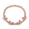 Female Hip Hop Punk Cuban Buckle Grande Butterfly Necklace Rose Dorado Rosado