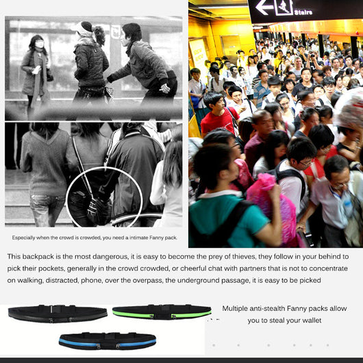 Riñonera Deportiva Doble Bolsillo con Carga USB para Celular - Image 10