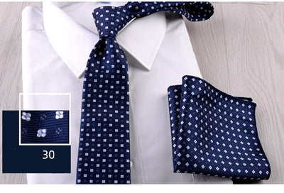 Combo Corbata y Pañuelo de Bolsillo para Hombre Profesional - Image 31