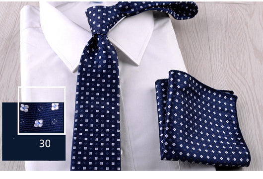 Combo Corbata y Pañuelo de Bolsillo para Hombre Profesional - Image 31