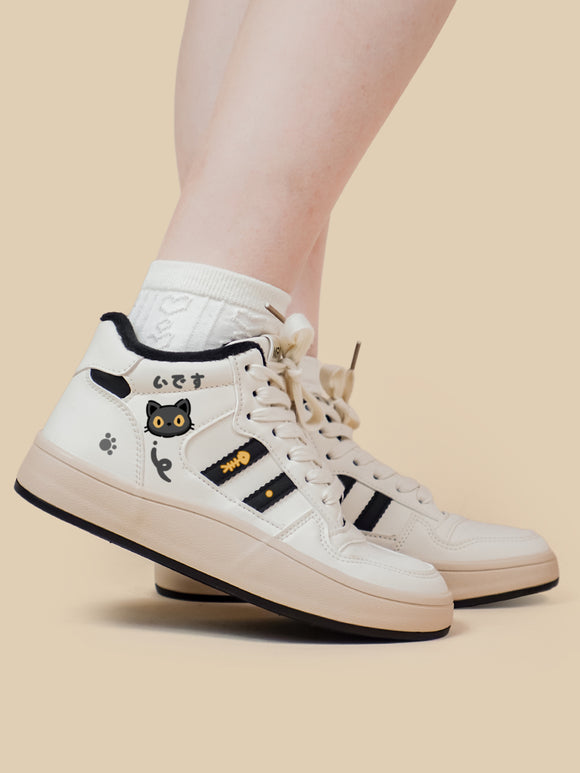 Zapatillas Altas para Mujer con Forro de Terciopelo y Cordones