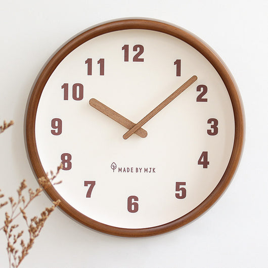 Reloj de Pared Minimalista Moderno en Madera Maciza Estilo Retro - Image 3