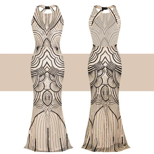 Vestido Largo Cola de Pez Elegante Estilo Europeo - Image 7