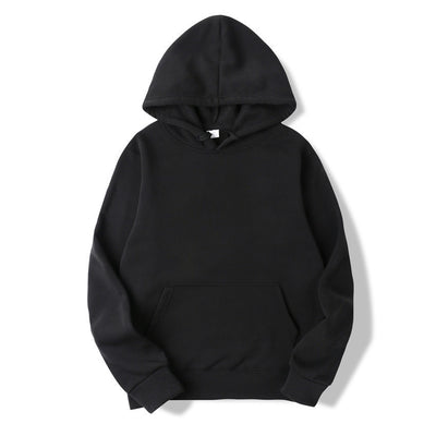 Sudadera con Capucha de Manga Larga - Suéter Casual de Color Sólido - Image 24