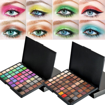 Paleta de 54 Sombras Profesional - Acabados Mate y Shimmer para Maquillaje Natural - Image 5