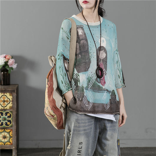 Camiseta Suelta Estampada - Image 22