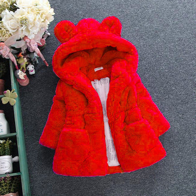 Chaqueta de Invierno para Niñas con Pelaje Sintético - Image 10