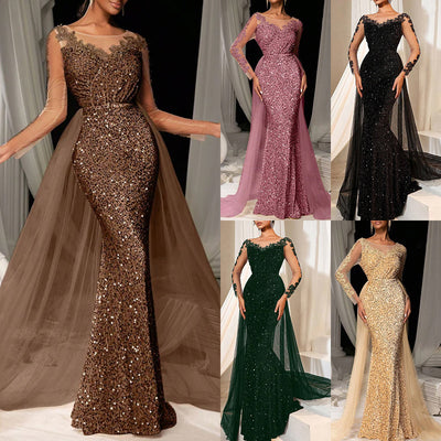 Vestido de Fiesta con Encaje para Mujer - Elegancia Nocturna - Image 16