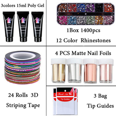 Kit Profesional de Adhesivo para Uñas Postizas con Fibra de Vidrio - Image 2