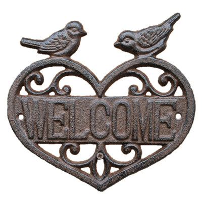 Placa de Bienvenida Retro en Hierro para Puerta y Jardín - Image 12