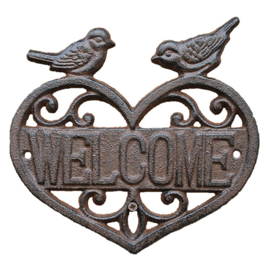 Placa de Bienvenida Retro en Hierro para Puerta y Jardín - Image 12