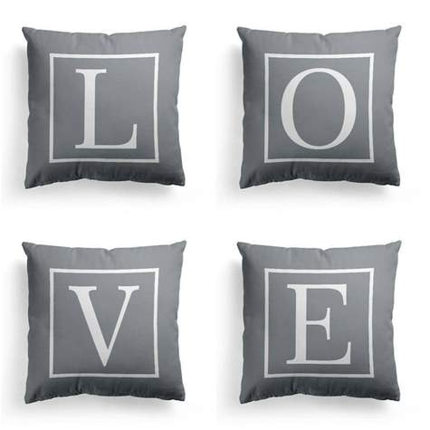 Funda de Almohada con Abecedario Inglés Impreso