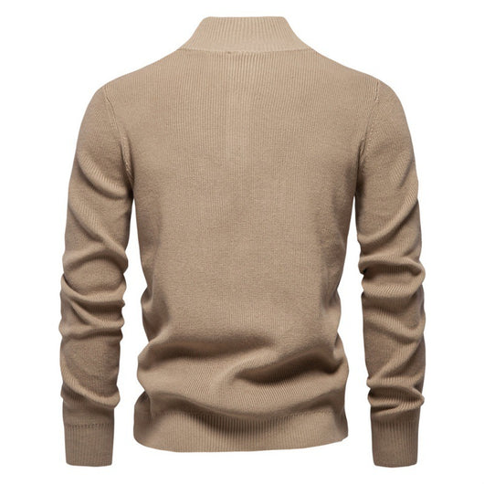 Suéter Business Cuello Alto Hombre - Tejido Premium Liso Casual - Image 12