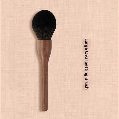 Set de Brochas de Maquillaje Vintage Nogal Negro - Cerdas Suaves - Image 5