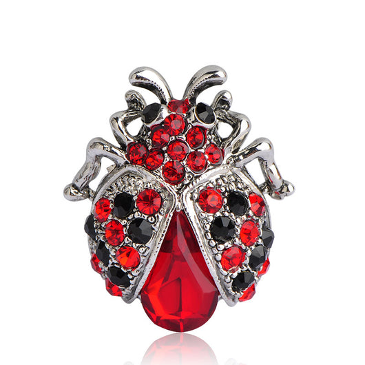 Broche Mariquita con Cristales Brillantes - Image 6