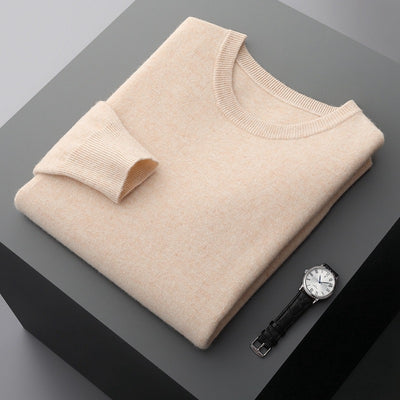 Suéter de Cuello Redondo 100% Cashmere para Hombre - Otoño e Invierno - Image 13