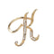 Fashion clothing accessories 26 English alphabet brooches K