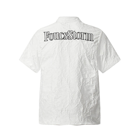 Camisa Manga Corta con Letras Bordadas para Hombre - Image 12