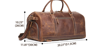 Bolso de Cuero Genuino Estilo Retro Vintage - Gran Capacidad - Image 6