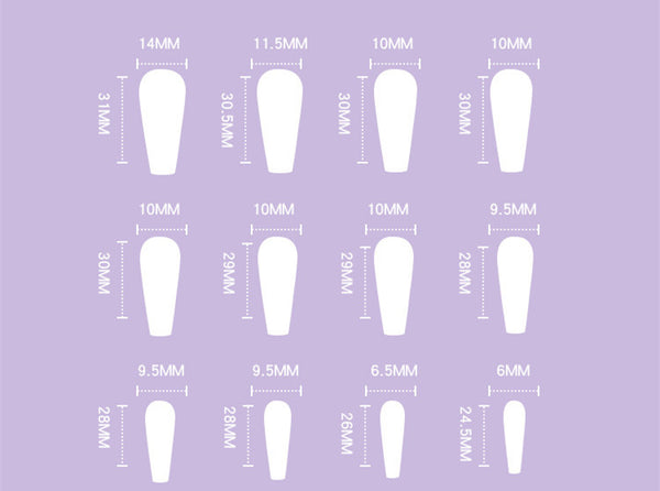 Parches de Diseño de Uñas Removibles para Mujer