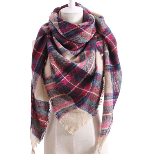 Bufanda Chal Triangular de Cachemira para Invierno - Estilo Europeo y Americano - Image 11